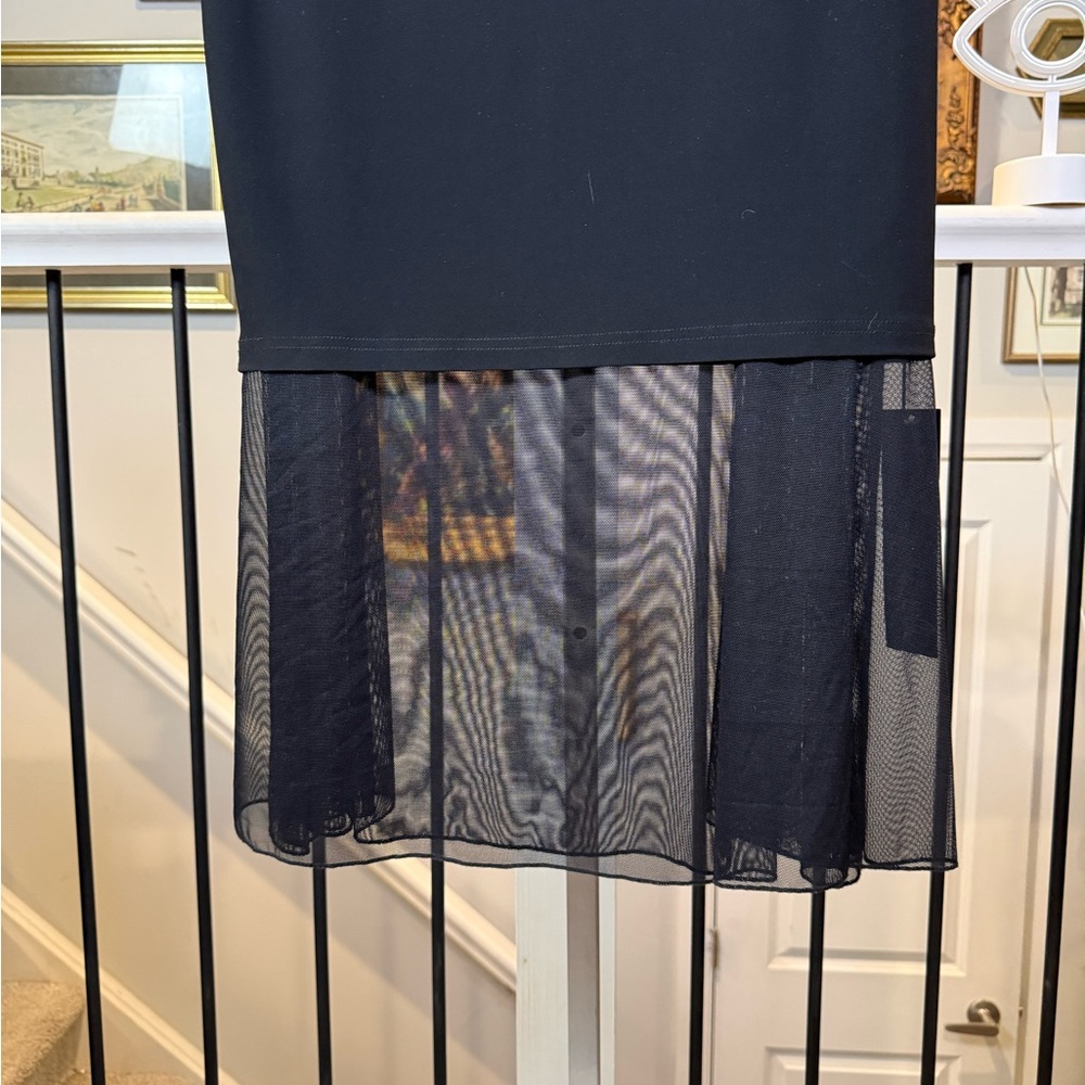 Sympli Black Reversible Moxie Maxi Skirt Mesh Overlay Size 10 - Picture 7 of 17
